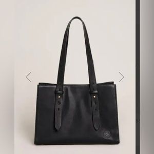 Black leather and suede Taylor Tote